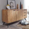 FineBuy Sideboard Xx Cm Akazie Massivholz Anrichte Modern